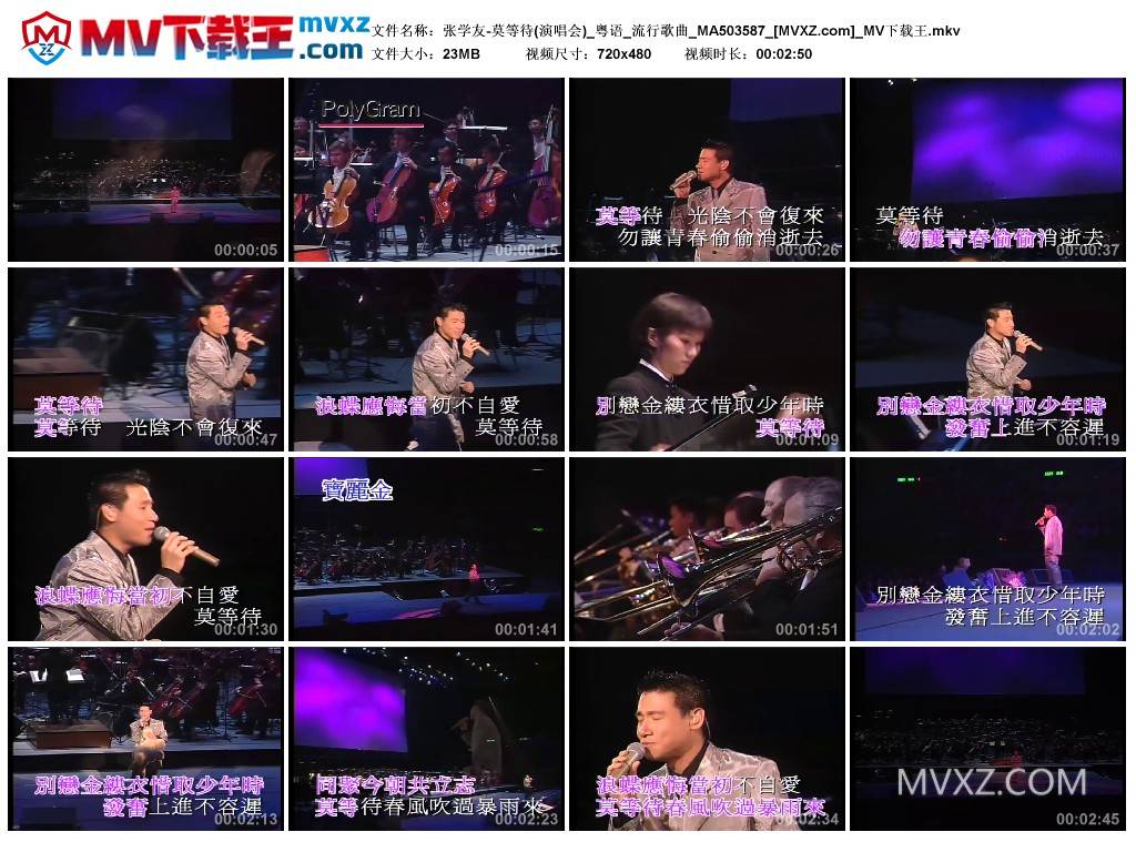 张学友-莫等待(演唱会)_粤语_流行歌曲_MA503587
